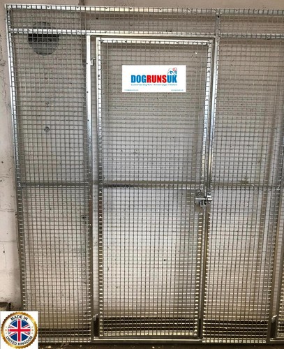 Galvanised mesh dog run - run, /