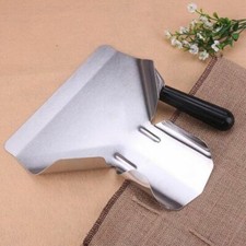 Heavy Duty Stainless Steel Catering Chip French Fry Bagger Scoop Right Handle