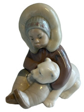Lladro Figurine Eskimo Boy No
