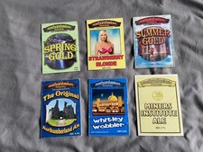 6 NORTHUMBERLAND BREWERY. Beer pump clips. (Set H)