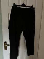 Yours Clothing Black Cargo-Style Trousers, Size 20