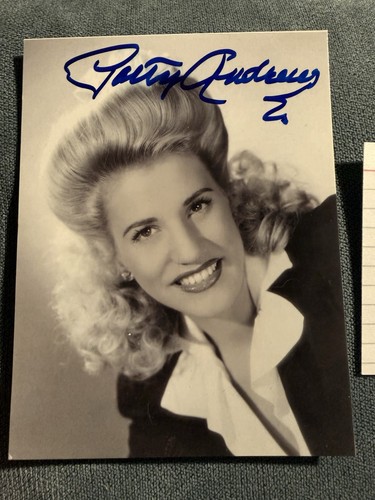Patty andrews autographed - andrews,