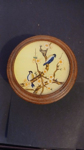 Vintage trinket box porcelain - box,
