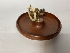 Vintage Bakelite Ship's Wheel Nut Cracker With Bowl Decorative Maritime Piece