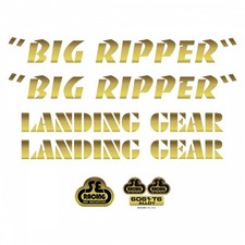 SE Bikes Big Ripper Gold Decal