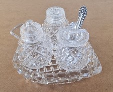 Antique Cruet Set - Moulded