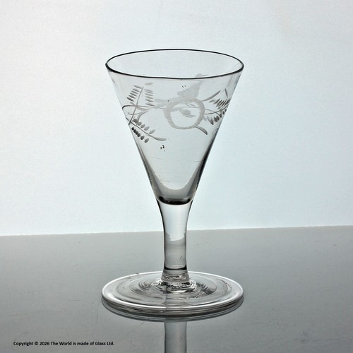Georgian engraved funnel bowl
