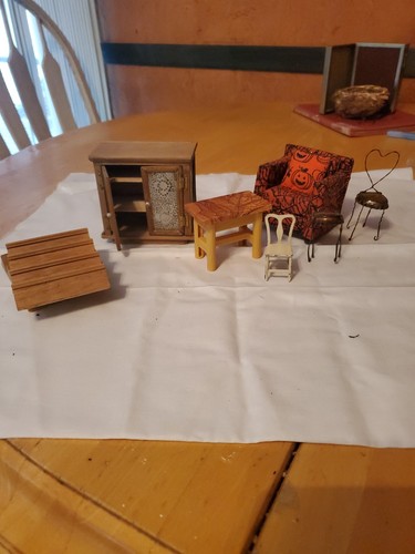 Doll house furniture pieces - furniture,