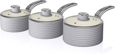 Swan Retro Grey Pan Set - 3