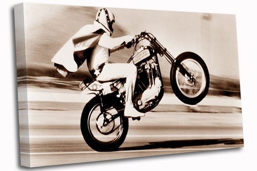 Evel knievel canvas wall - canvas, art