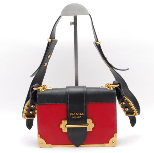 Prada cahier shoulder bag red - prada,