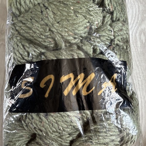 Sima chunky wool yarn green - yarn,