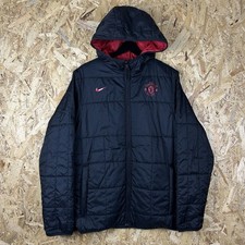 Nike Manchester United Puffer Jacket Lightweight Reversible 2011 Black Red M