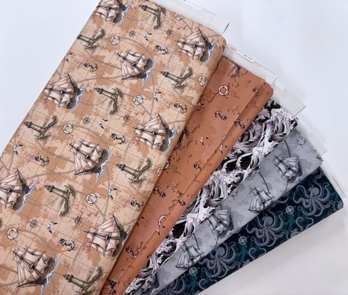 Victorian nautical cotton - nautical,