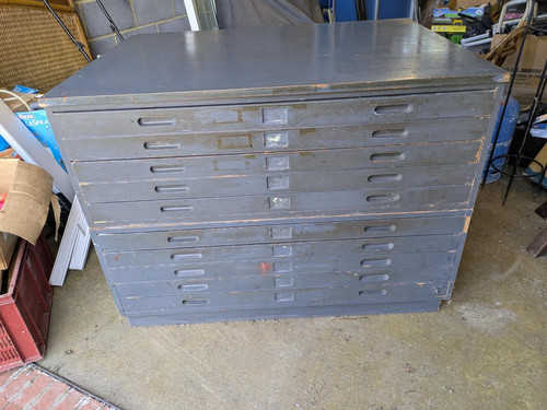 Vintage architects plan - vintage, chest