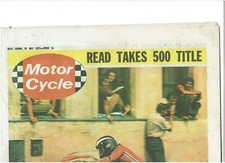 MOTOR CYCLE JULY 29TH 1973 - PHIL READ + 500 TITLE / BONNEVILLE TEST & CUTAWAY