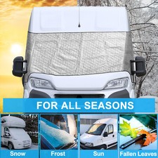 For Fiat Ducato Thermal Windscreen Screen Cover Window Wrap Black Out Blinds