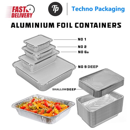 Foil food containers - foil, with