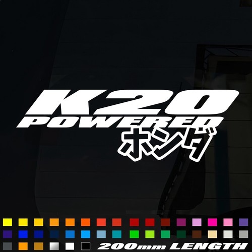 Jdm k20 powered sticker - sticker, vinyl