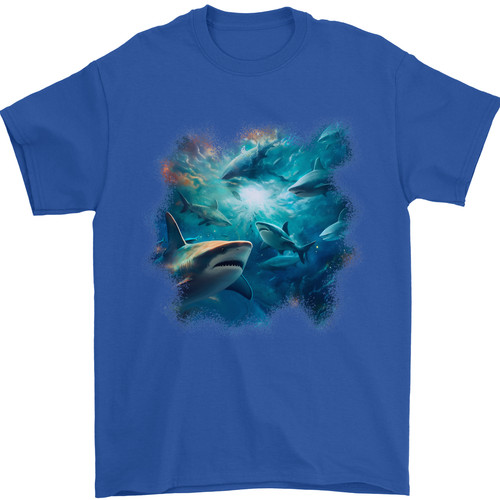 Ocean great white sharks mens - white,
