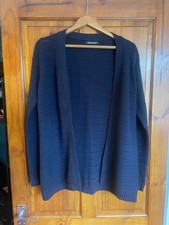 BONMARCHE LADIES NAVY BLUE OPEN CARDIGAN Size XS
