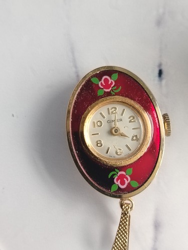 Vintage cimier pendant - watch,