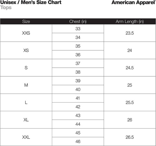 American apparel men - apparel, men's