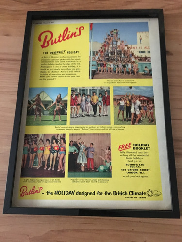 Butlins holidays 1957 - butlins, a4