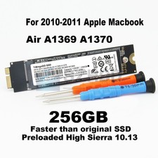 256GB SSD 12+6pin For Apple MacBook Air 11” A1370, 13” A1369 Late 2010 Mid 2011