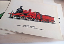 4 Steam Train Prints Gt Western, Southern British Railways Midland