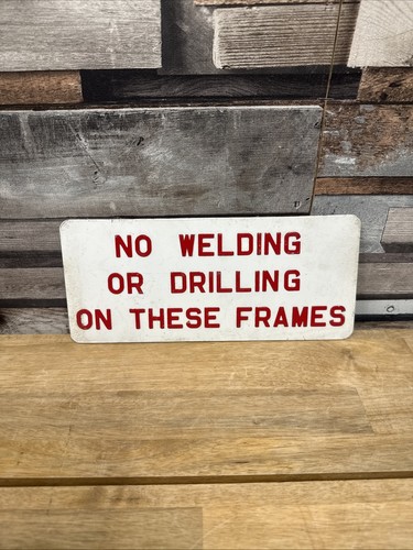 Vintage aluminium pressed sign - aluminium,