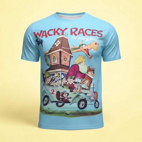 Retro wacky races shirt - retro, t-shirt-