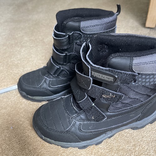 Black winter boots kids size - black,