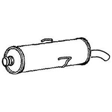 Exhaust Tail Pipe With Back