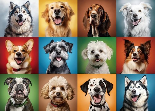 The dog jigsaw puzzles for - the,