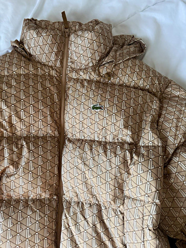 Lacoste beige geometric logo - beige,