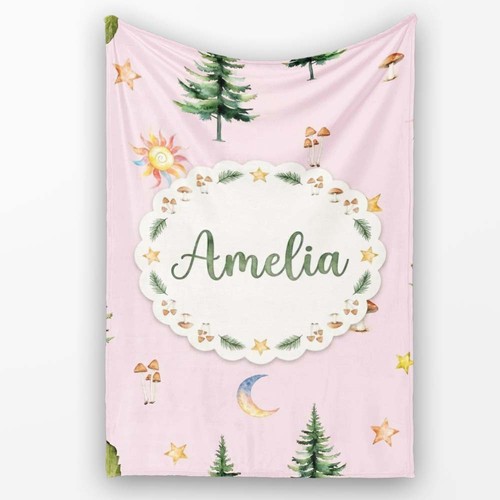 Soft fleece blanket watercolor - fleece,