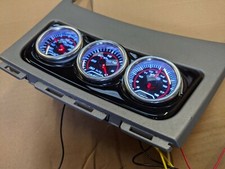 BMW 1 Series E81 E82 E87 E88 Centre Console Gauge Holder 52mm - Gloss Black ABS