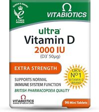 VITABIOTICS - ULTRA VITAMIN D  2000IU - EXTRA STRENGHTh - 96 TABLETS