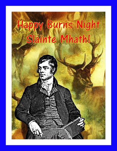 Happy robbie burns - happy,