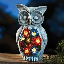 Solar Powered Owl with Light