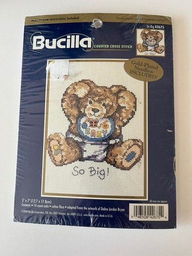 Big teddy bear baby bucilla - big,