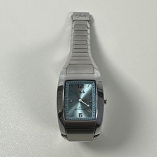 FILA Women's Silver & Baby Blue Proteon 50m Water Resistant Quartz Watch 2015