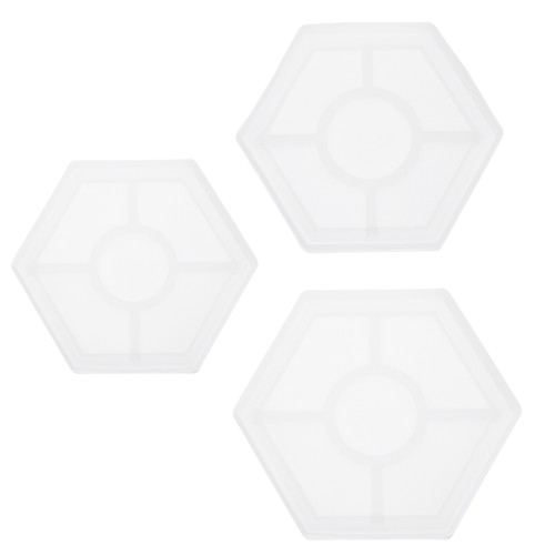 Pcs hexagon coaster silicone - pcs,