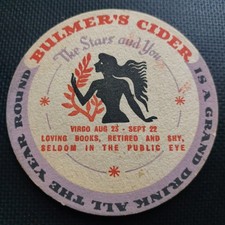 Bulmers Cider Beer Mat Uk Cat