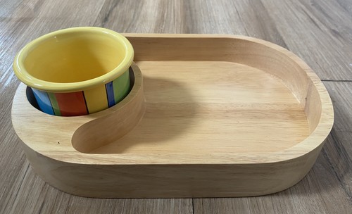 Whittard wooden dip chip - &,