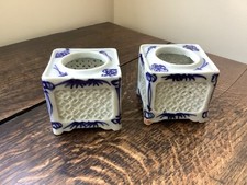 Pair of Blue And White 19th