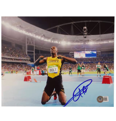 Usain bolt signed 100m - usain,