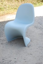 VITRA VERNER PANTON S CHAIR LE8 LIGHT BLUE PLASTIC STACKABLE £339 RRP EXC. LE8