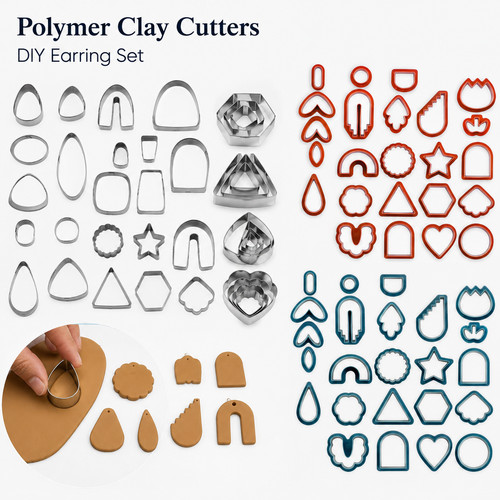 New polymer clay cutters - new,